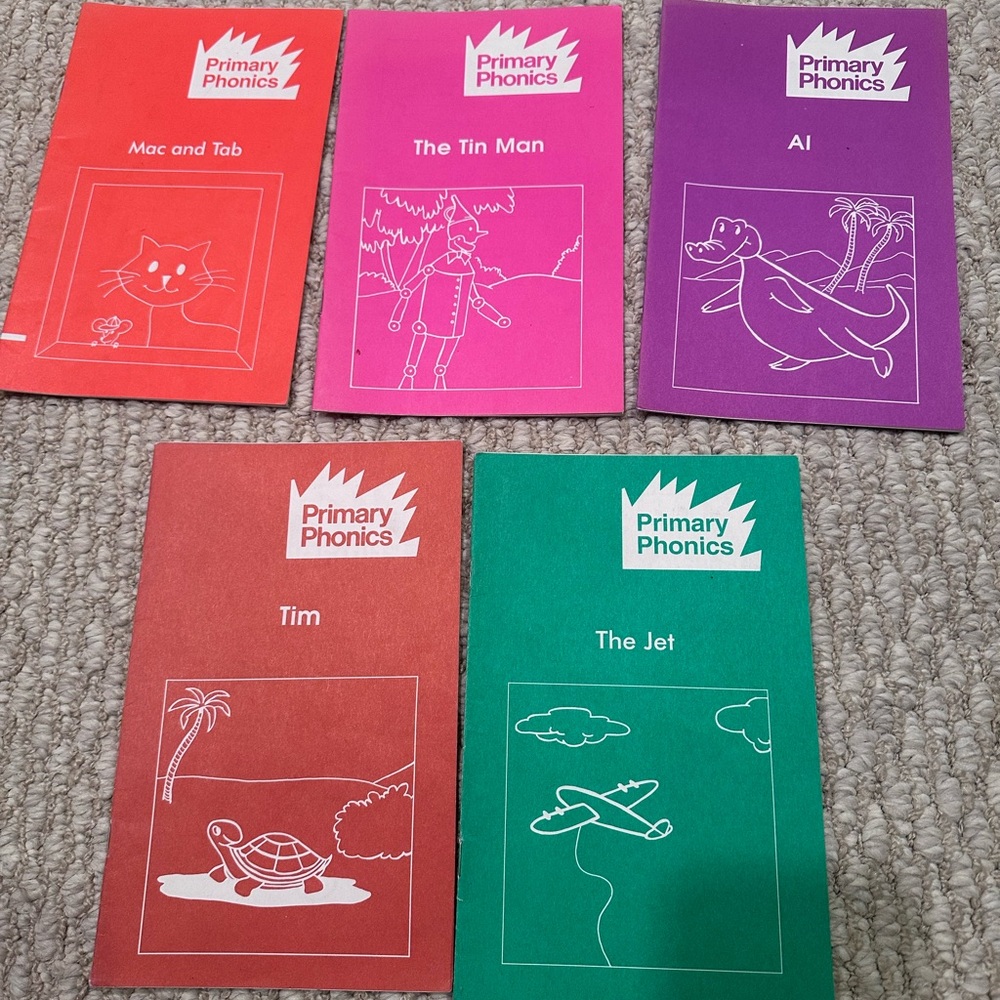 Kids Book Set - Red, Pink, Purple, Brown, Green